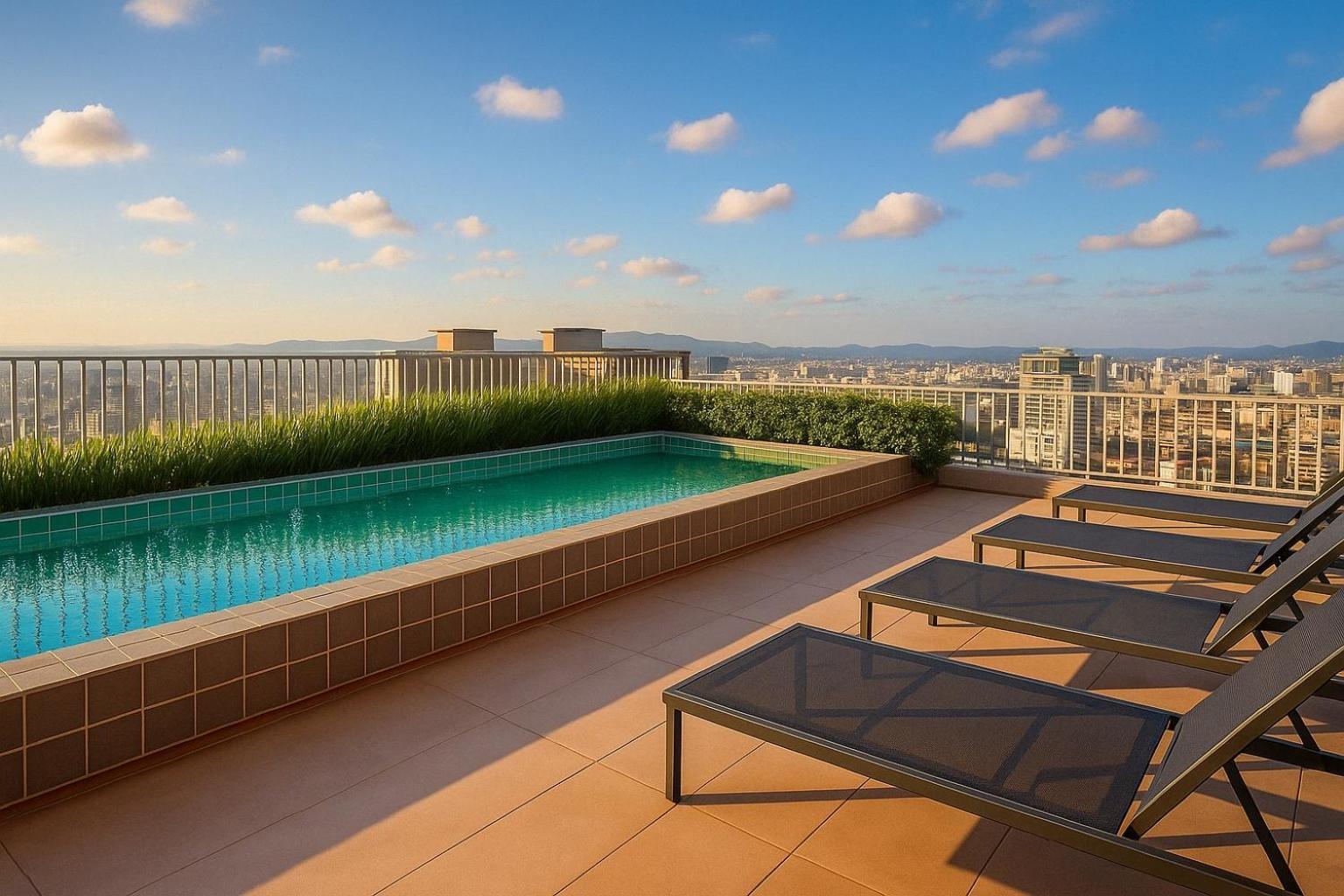 2307 - Infinity Pool Studio, Allianz Front, Fully Equipped & Modern ! Apartamento *